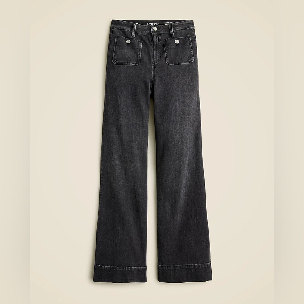 Sailor Denim Trouser High Rise Wide-Leg Jeans